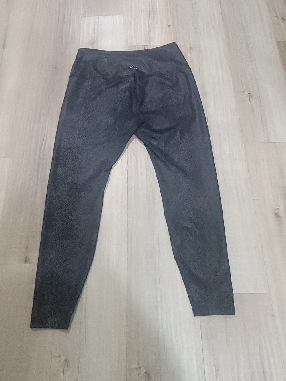 Beyond Yoga Black High-Waist Faux-Leather Leggings - Picture 9 of 9